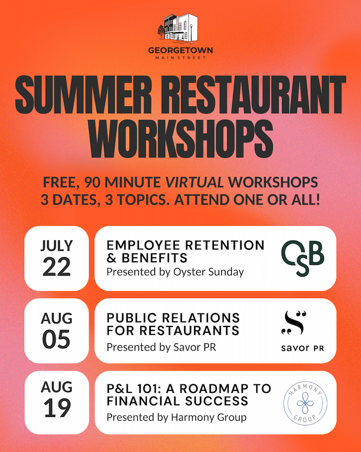 Restaurant Summer Workshop Series